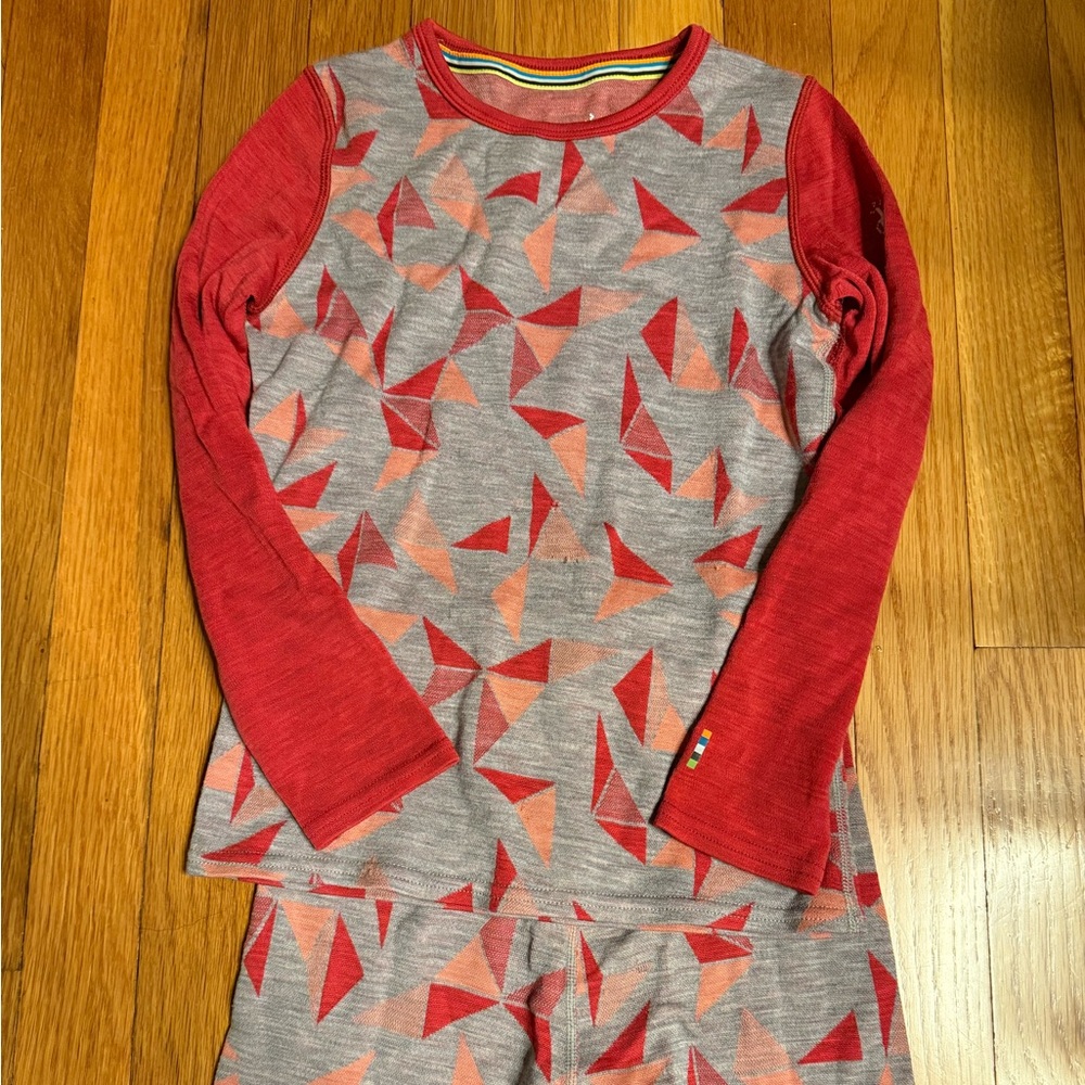 Smartwool long underwear/baselayer kids set, size S/M.